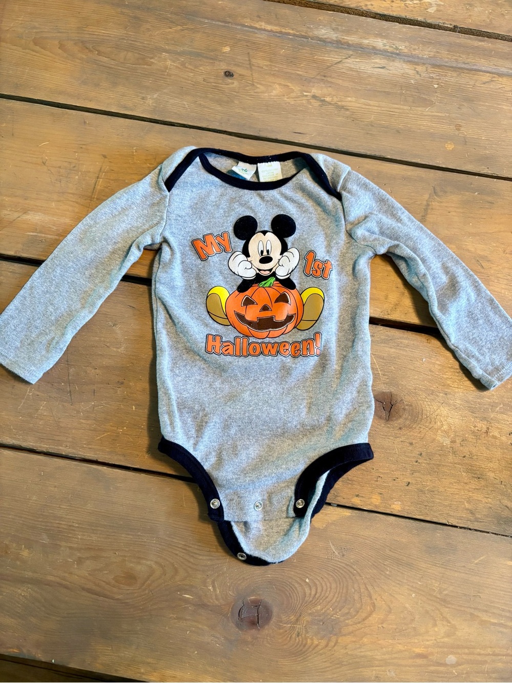 Disney Baby Mickey 'My 1st Halloween' Long-Sleeve Bodysuit